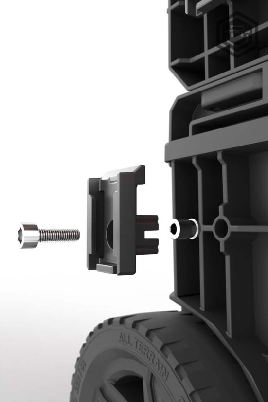 Custom konektory - sety | Qbrick System - Sestava: Sada na stěnu / desku (Set B)