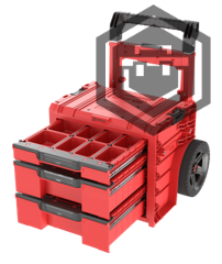 PRO Cart 2.0 Plus Drawer RED Ultra HD  (2, 3, 3v2, 4, 5) | Qbrick System - Provedení: Drawer 2