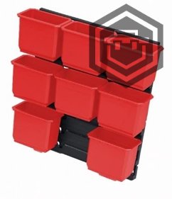 Kontejnery hluboké (více variant) | Qbrick System - Výbava: 2 ks LONG + montážní deska