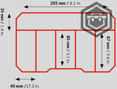 Qbrick Regular Organizer Compact Set 1 čirý/transparentní