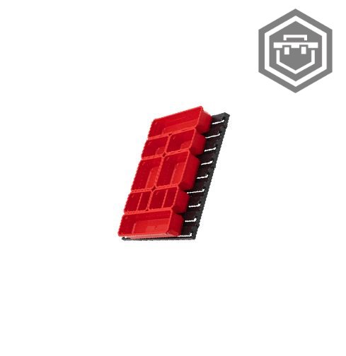 Qbrick System Kontejnery plytké (více variant) - Výbava: Komplet + montážní deska