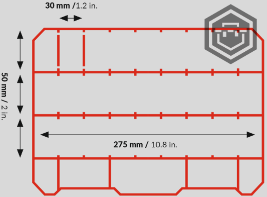 Qbrick Regular Organizer Compact Set 1 čirý/transparentní