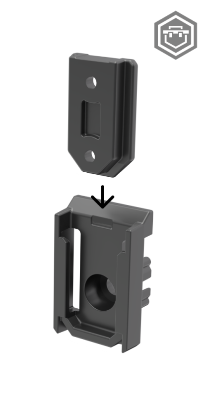 Custom konektory (protikus / Male Parts) | Qbrick System - Sestava: 4 kusy