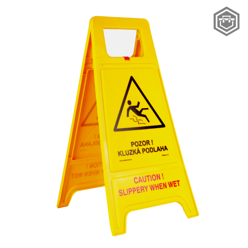 Výstražná cedule / stojan - Pozor! Kluzká podlaha