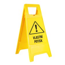 Výstražná cedule / stojan - zakázkový text
