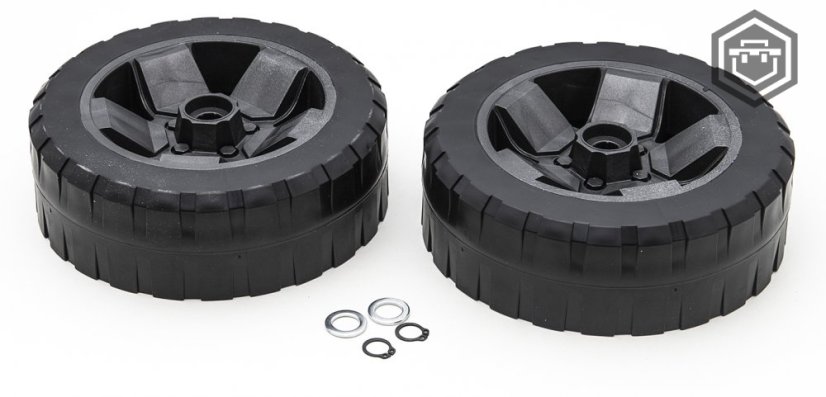 Qbrick System Náhradní díly - kolečka (více variant) - Náhradní díl: Kolečka s brzdou (2ks)