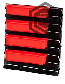 Qbrick System Kontejnery plytké (více variant) - Výbava: Komplet + montážní deska