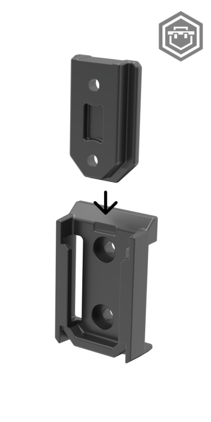 Custom konektory (protikus / Male Parts) | Qbrick System - Sestava: 4 kusy