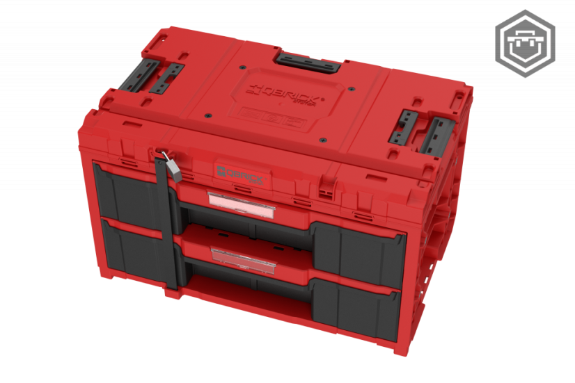 ONE Drawer Toolbox 2.0 RED Ultra HD | Qbrick System - Provedení: 3 Toolbox 2.0