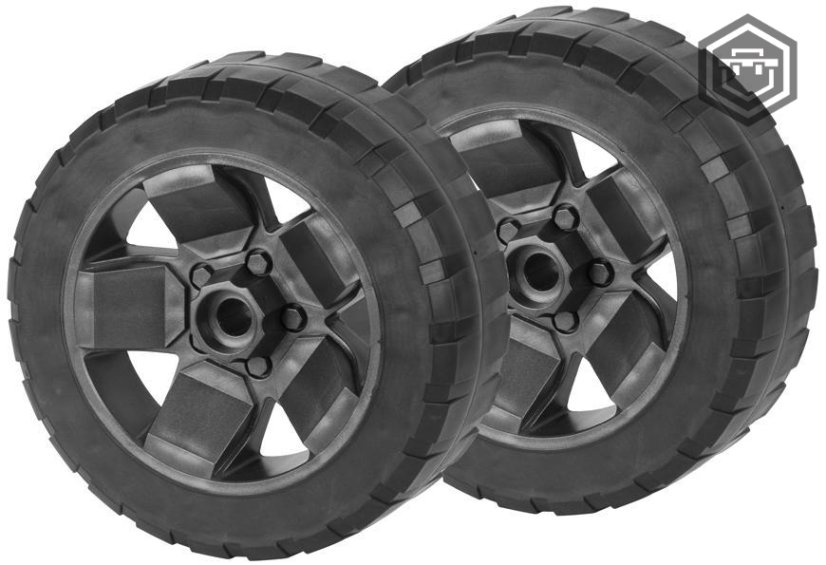 Qbrick System Náhradní díly - kolečka (více variant) - Náhradní díl: Kolečka s brzdou (2ks)