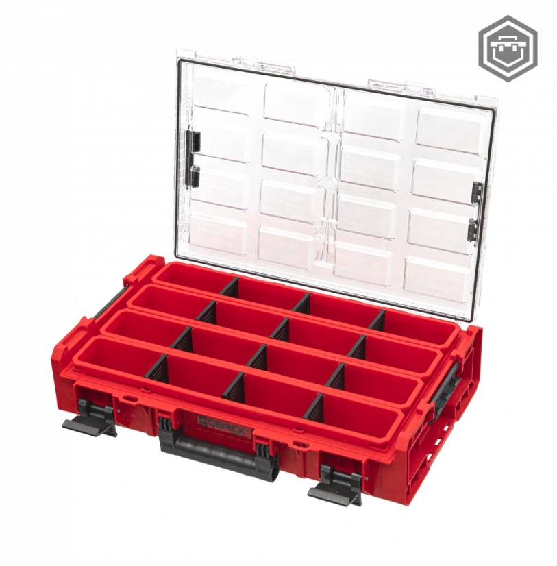 ONE Organizer XL RED Ultra HD (více variant) | Qbrick System - Výbava: Kontejnery EXTRA LONG (na šířku)