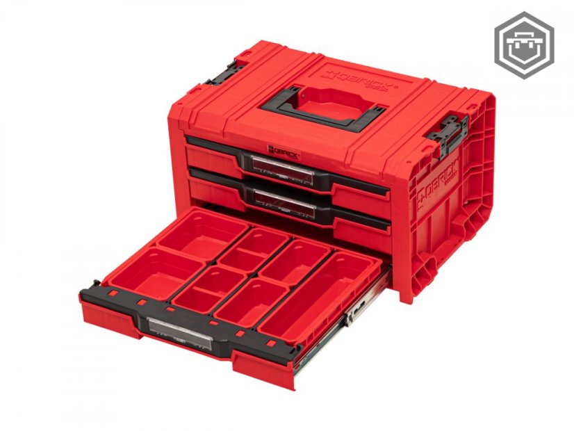 PRO Drawer 3 Toolbox 2.0 RED Ultra HD |Qbrick System