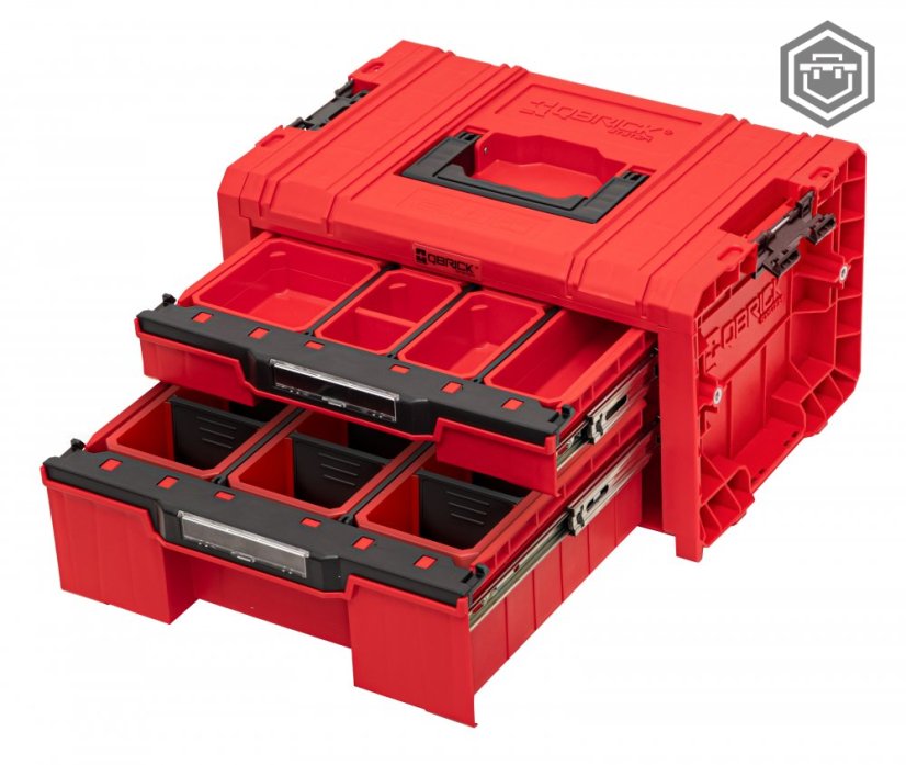 PRO Drawer 2 Toolbox 2.0 RED Ultra HD | Qbrick System - Provedení: 2 Expert 2.0