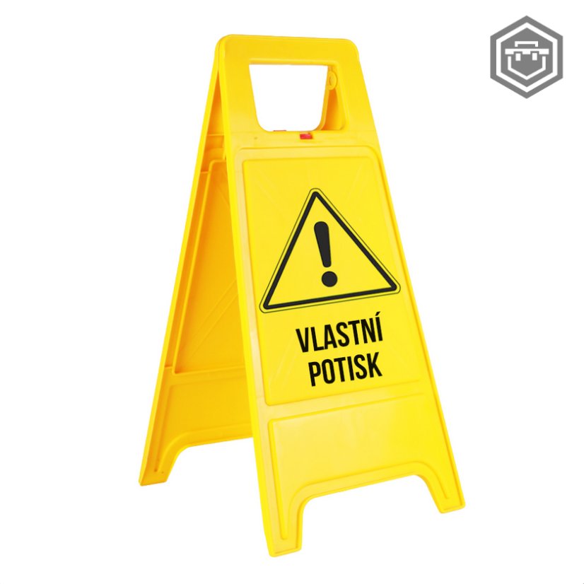 Výstražná cedule / stojan - zakázkový text