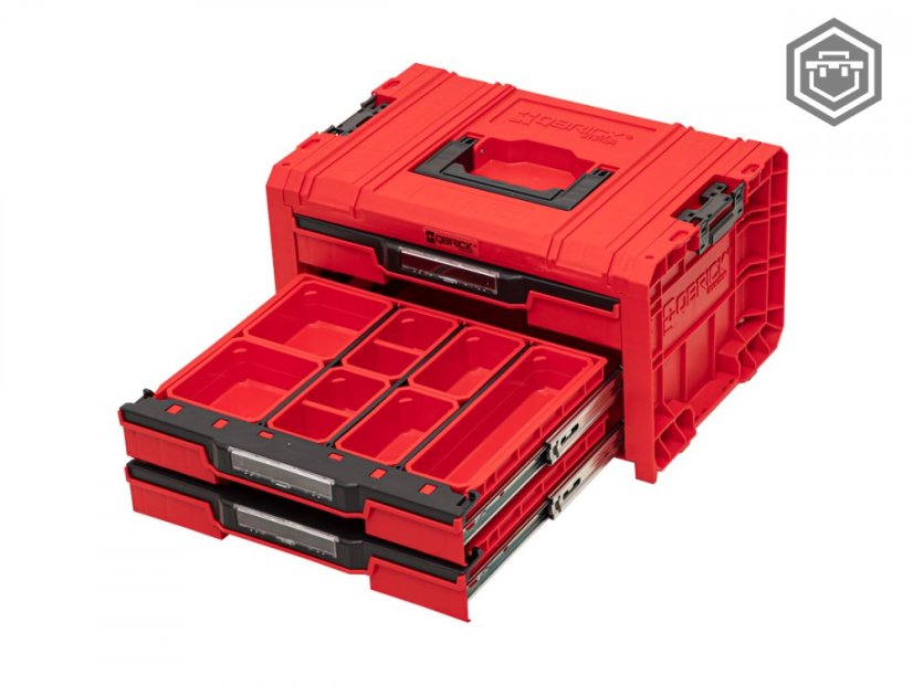 PRO Drawer 3 Toolbox 2.0 RED Ultra HD |Qbrick System