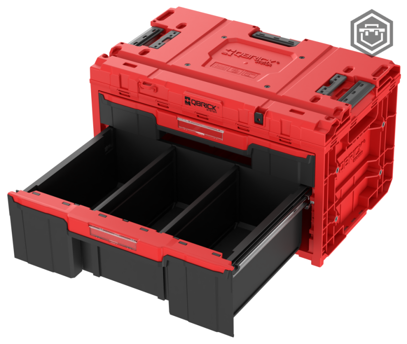 ONE Drawer Toolbox 2.0 RED Ultra HD | Qbrick System - Provedení: 3 Toolbox 2.0