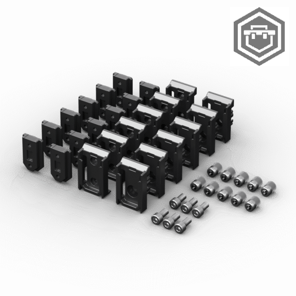 Custom konektory a závitové matice v organizéru (Set 2) | Qbrick System