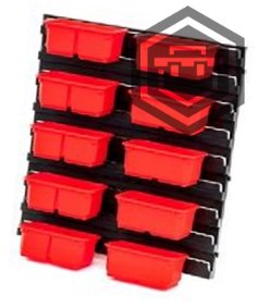 Qbrick System Kontejnery plytké (více variant) - Výbava: Komplet + montážní deska