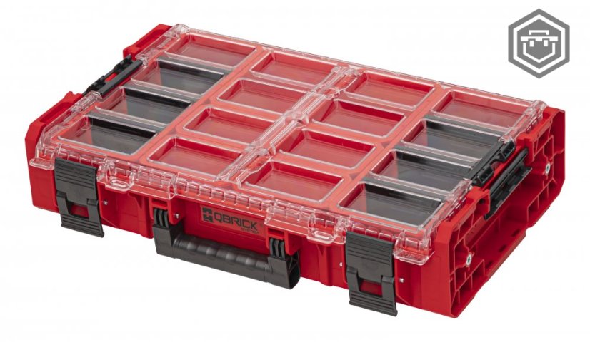 ONE Organizer XL 2.0 RED Ultra HD (více variant) | Qbrick System - Výbava: Kontejnery EXTRA LONG (na šířku)