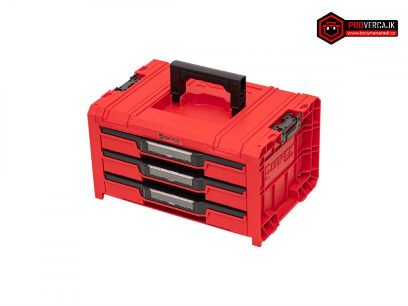 Qbrick System PRO RED Drawer 3 Toolbox 2.0