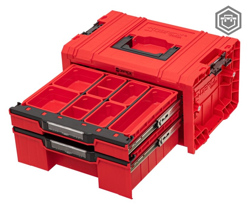 PRO Drawer 2 Toolbox 2.0 RED Ultra HD | Qbrick System - Provedení: 2 Expert