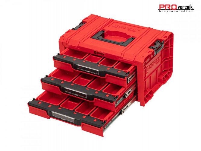Qbrick PRO RED Drawer Toolbox (více provedení) - Provedení: 2 Expert 2.0